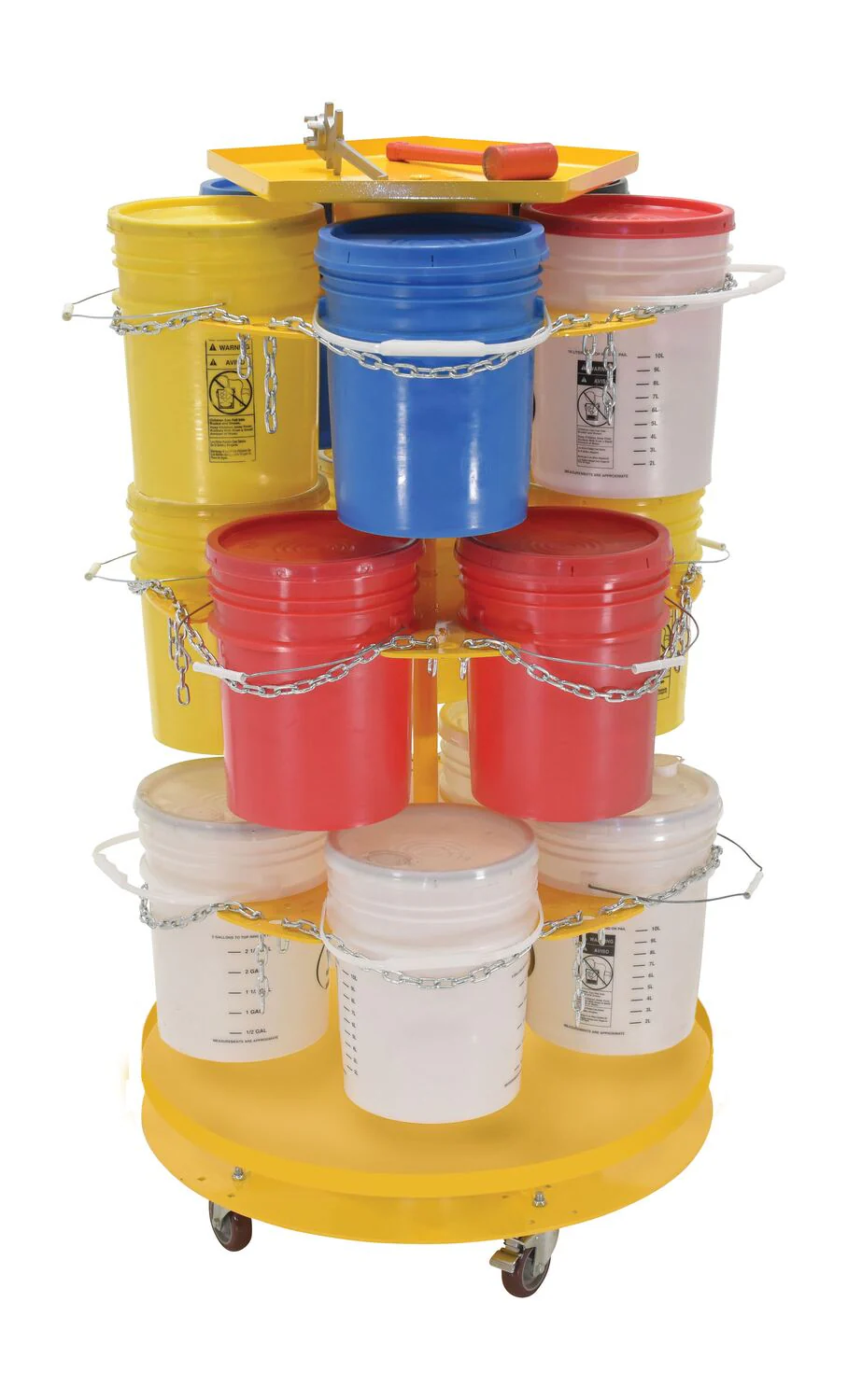 Vestil Manufacturing Corp Pail Carousel Racks - Image 2