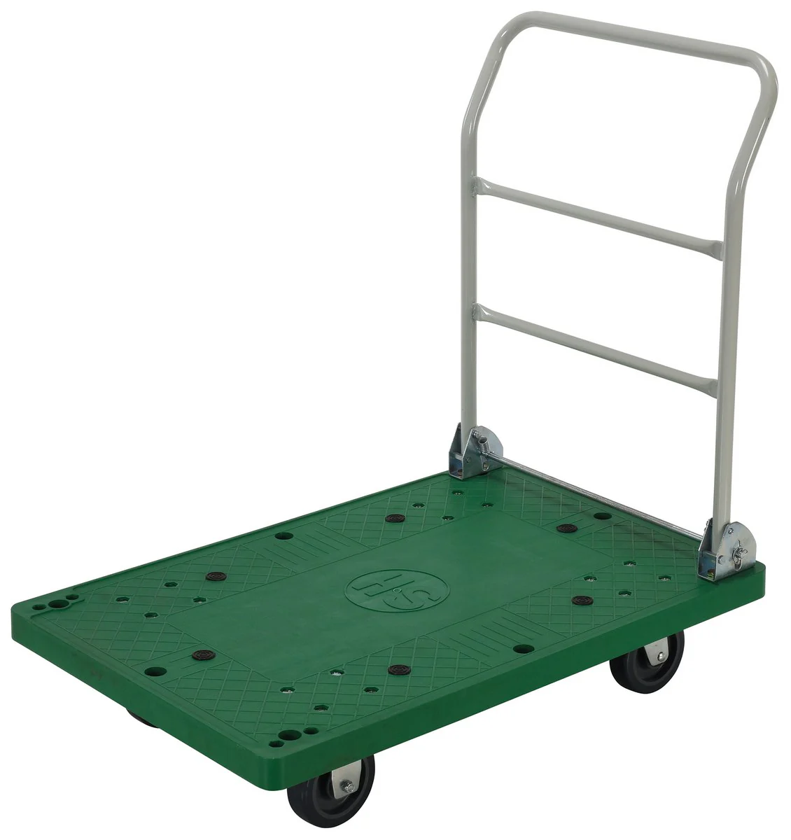 Vestil Manufacturing Corp Plastic Platform Trucks with Fold Down Handle - Image 3