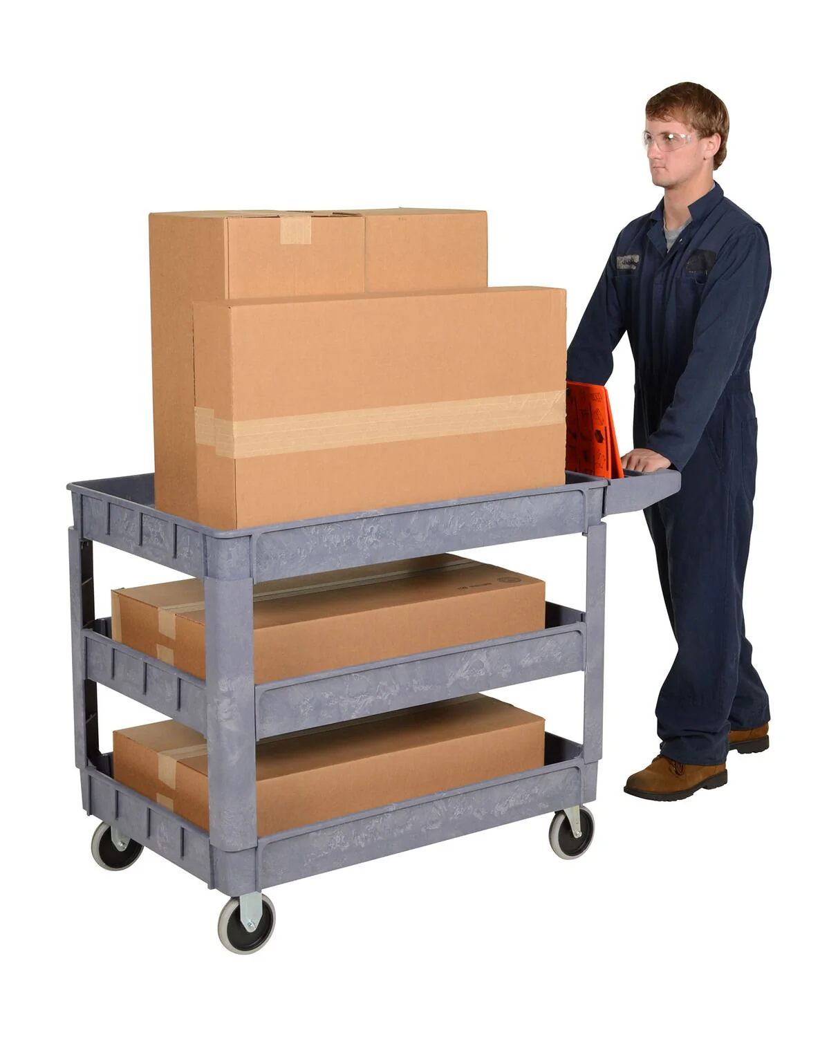 Vestil Manufacturing Corp Plastic Utility Service Carts - Image 6