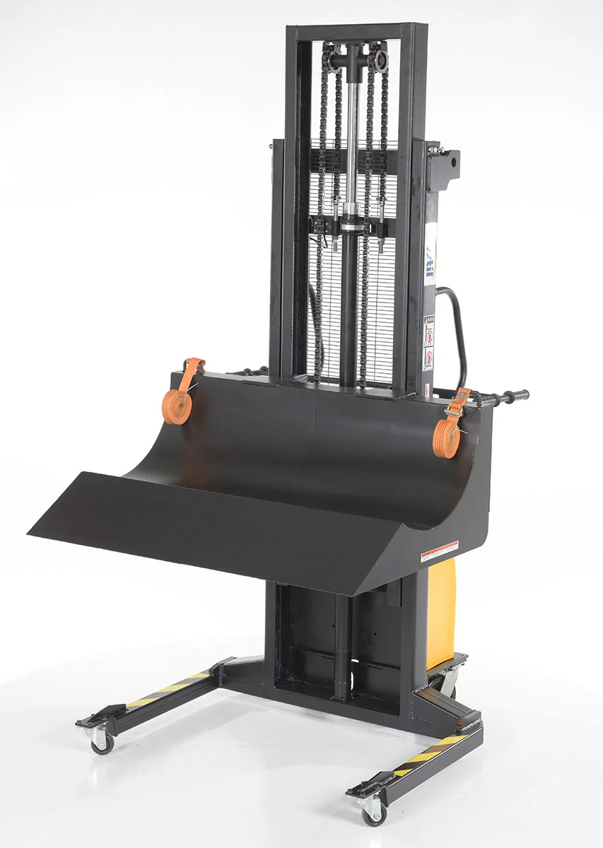 Vestil Manufacturing Corp Roll Material Transporter with DC Powered Lift Feature
