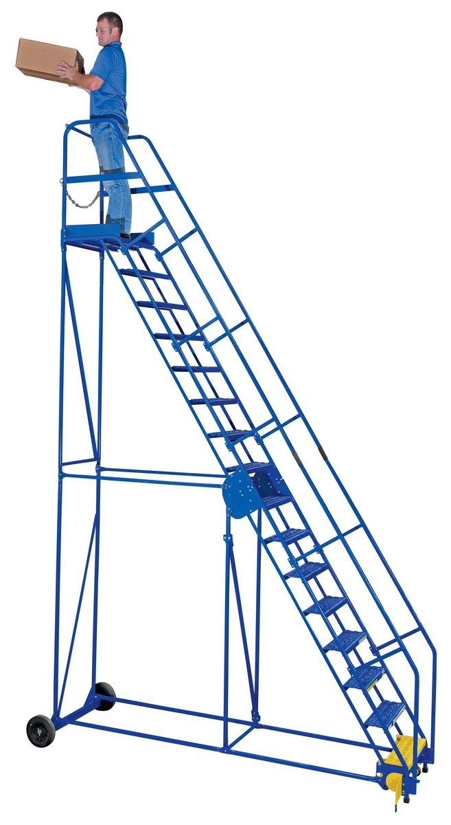 Vestil Manufacturing Corp Rolling Warehouse Ladders (12-16 Step)