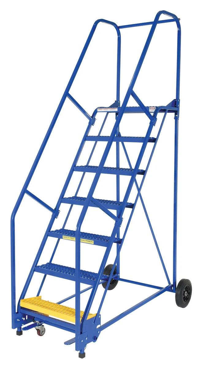 Vestil Manufacturing Corp Rolling Warehouse Ladders (6-11 Step) - Image 2