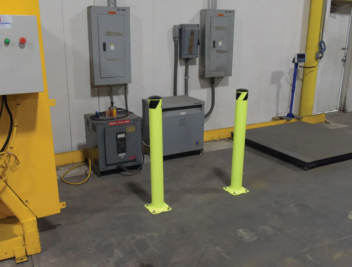 Vestil Manufacturing Corp Safety Bollard - High Visibility Fluorescent Yellow - Image 2