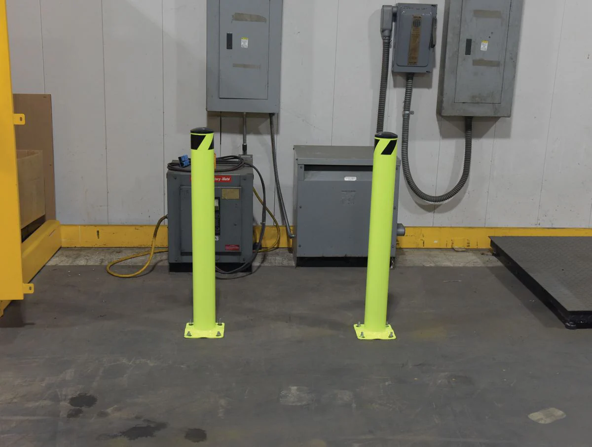 Vestil Manufacturing Corp Safety Bollard - High Visibility Fluorescent Yellow - Image 3