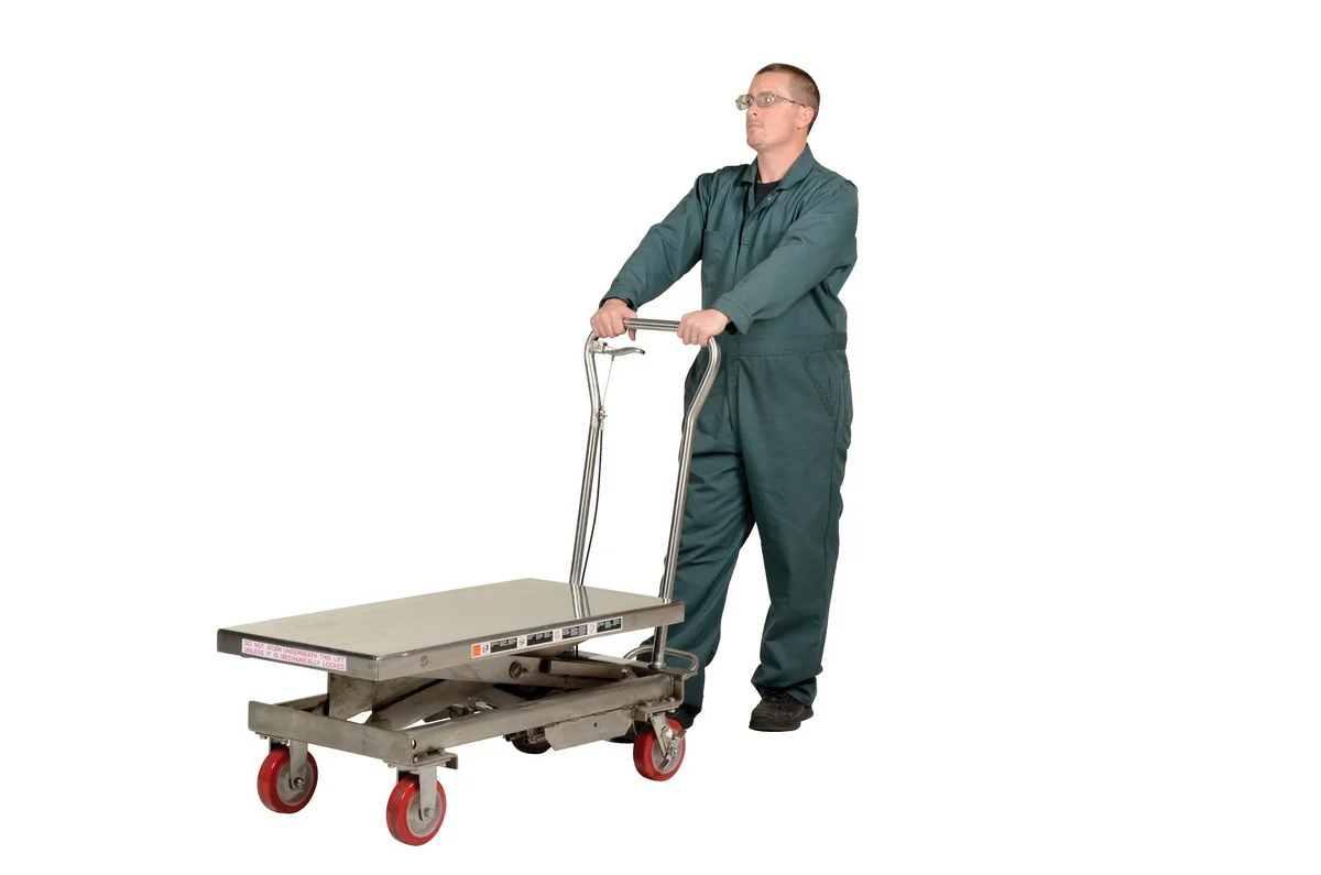 Vestil Manufacturing Corp Stainless Steel Scissor Carts - Image 2