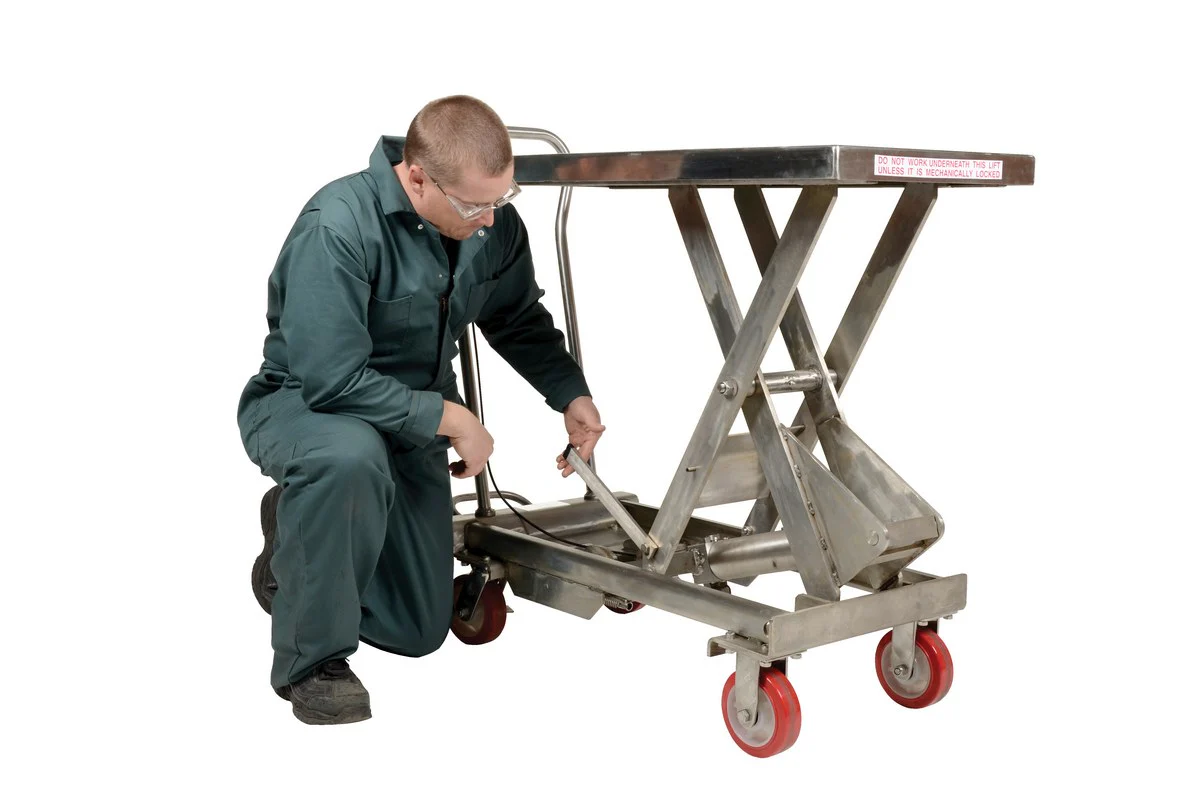 Vestil Manufacturing Corp Stainless Steel Scissor Carts - Image 3