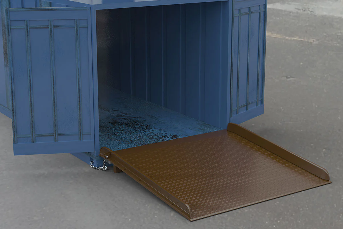 Vestil Manufacturing Corp Steel Container Ramps with Side Rails - Image 2