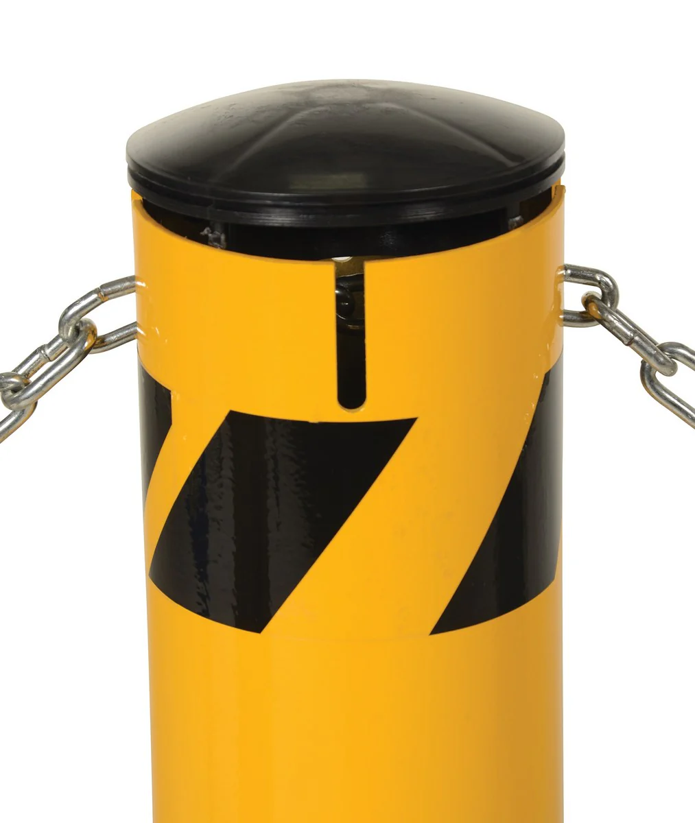 Vestil Manufacturing Corp Steel Pipe Bollard with Chain Slots - Image 2