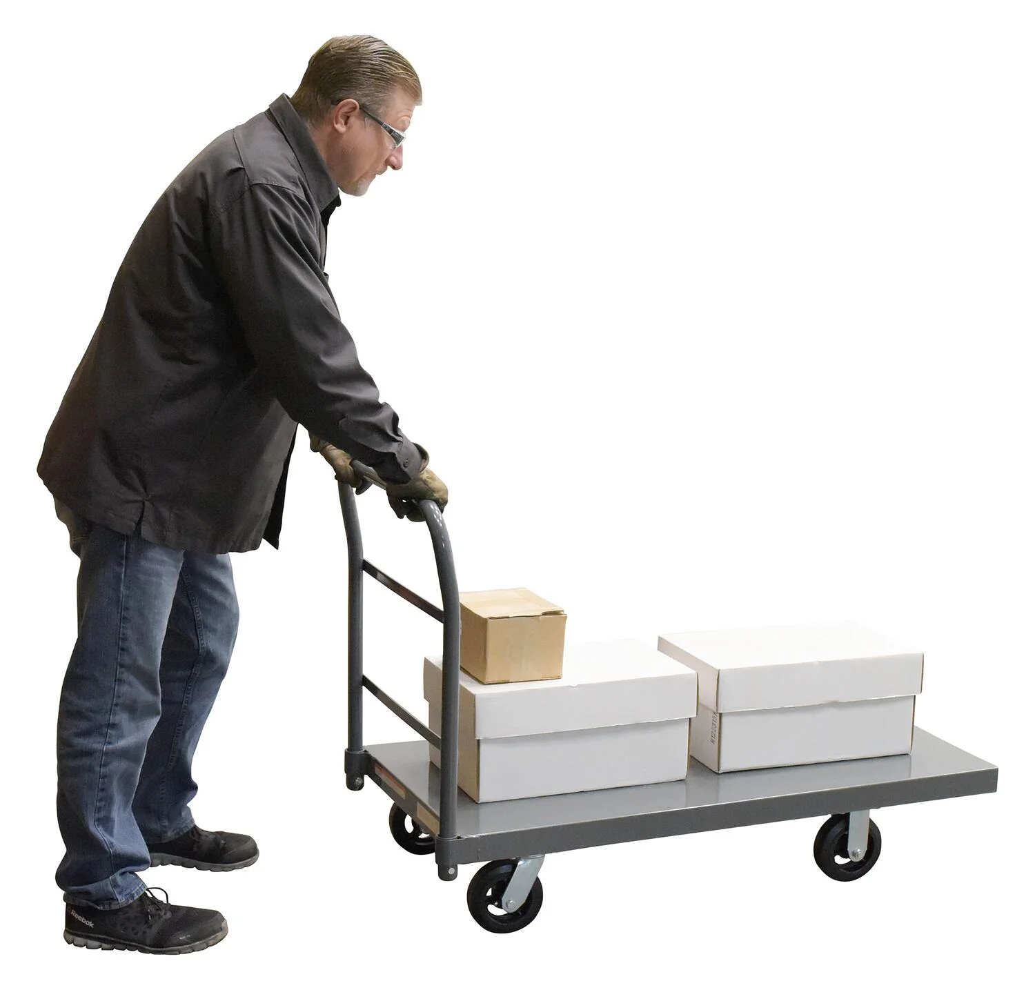 Vestil Manufacturing Corp Steel Platform Truck (Smooth or Treadplate) - Image 6