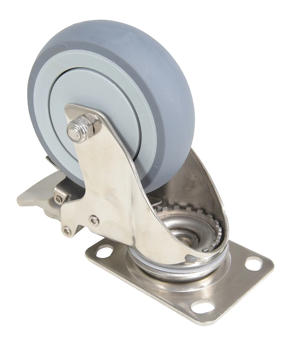 Vestil Manufacturing Corp TPR(Thermoplastic Rubber) On Stainless Steel Casters - Image 3
