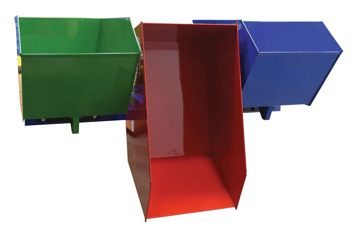 Vestil Manufacturing Corp Triple-Bin Recycling Hopper - Image 4