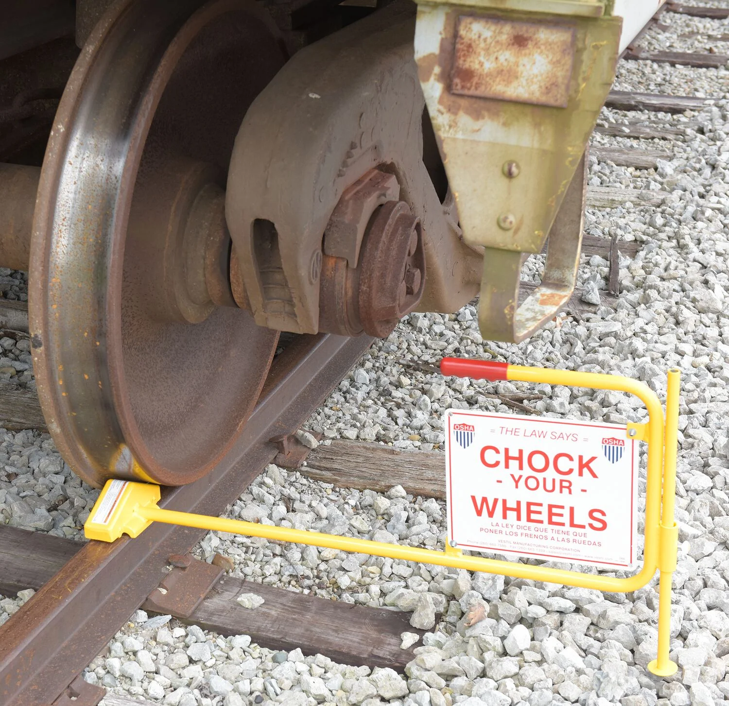 Vestil Manufacturing Corp Universal Steel Rail Chocks - Image 5