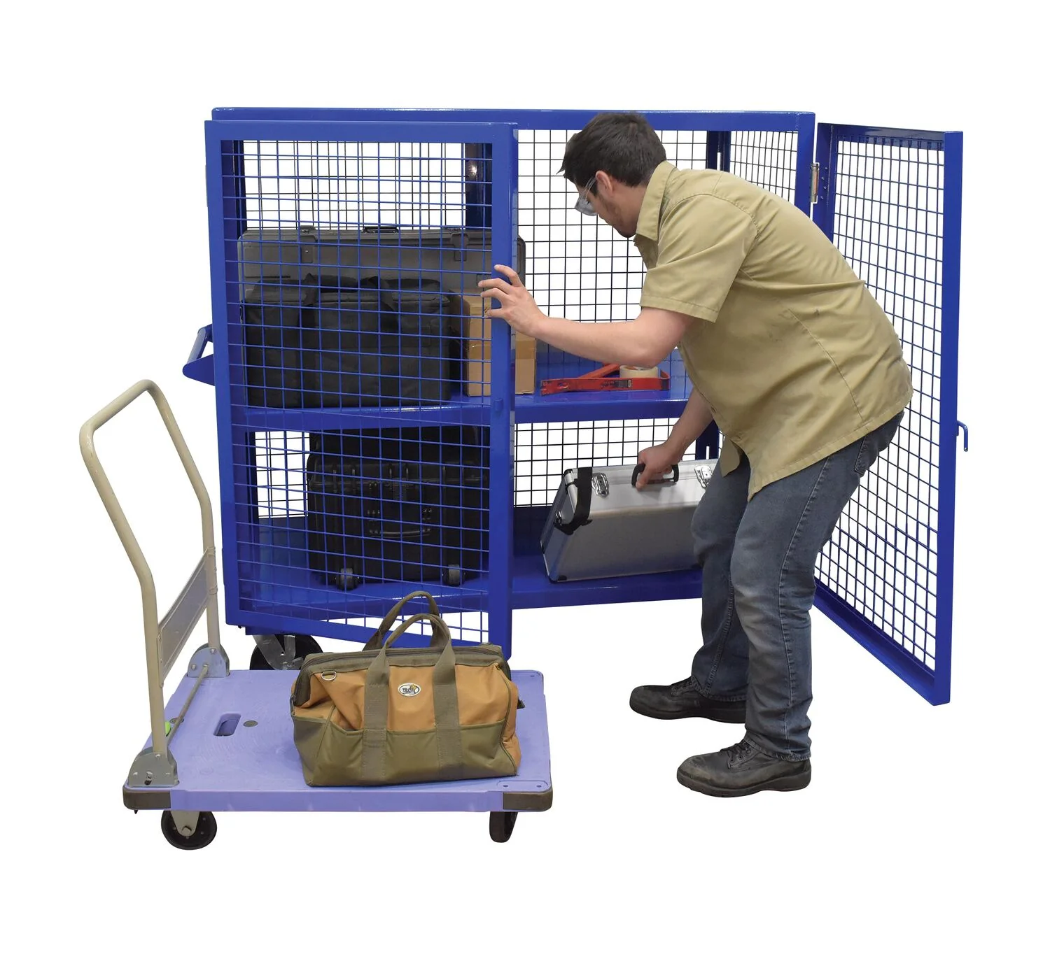 Vestil Manufacturing Corp Welded Security Cart - Image 4