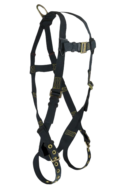 WeldTech® 1D Standard Kevlar® Non-belted Full Body Harness, Tongue Buckle Leg Adjustment
