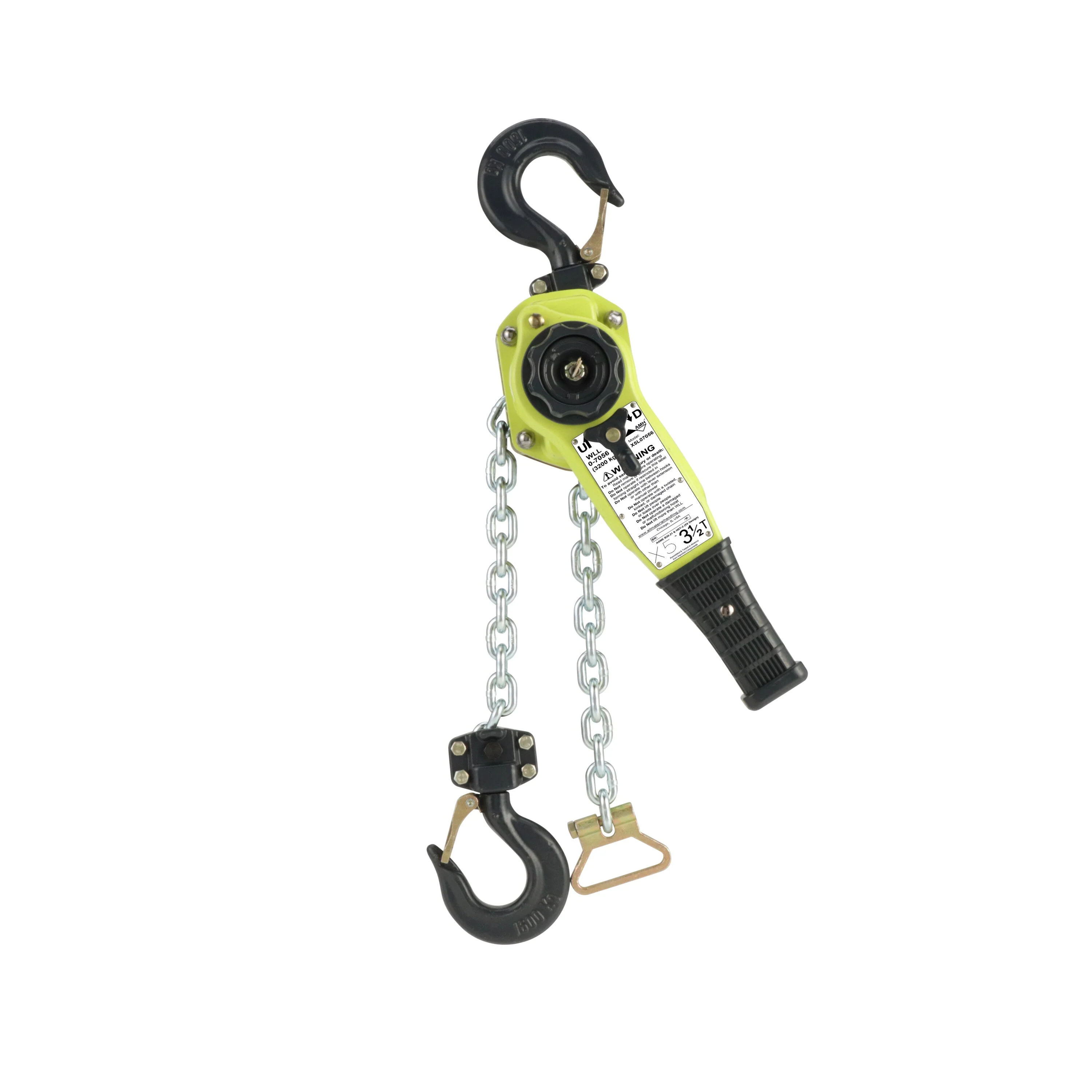 X5L Lever Hoist 3-1/2 US Ton x 05' Lift to 20' Lift